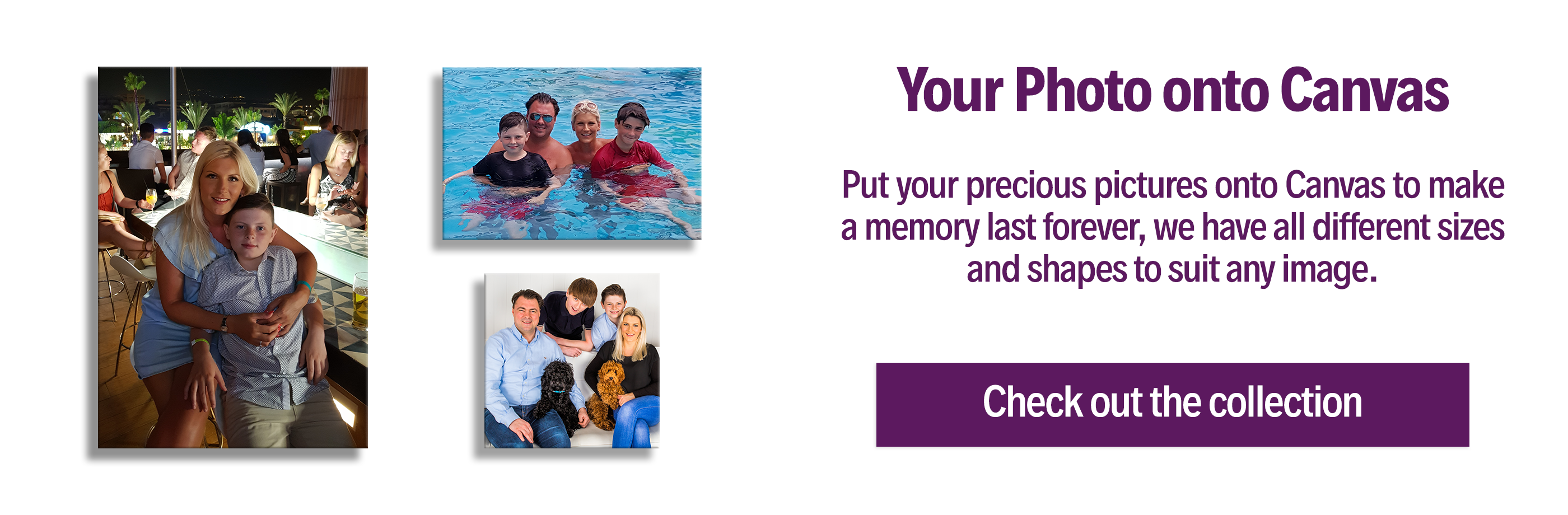 Your Photo onto Canvas Slide PNG