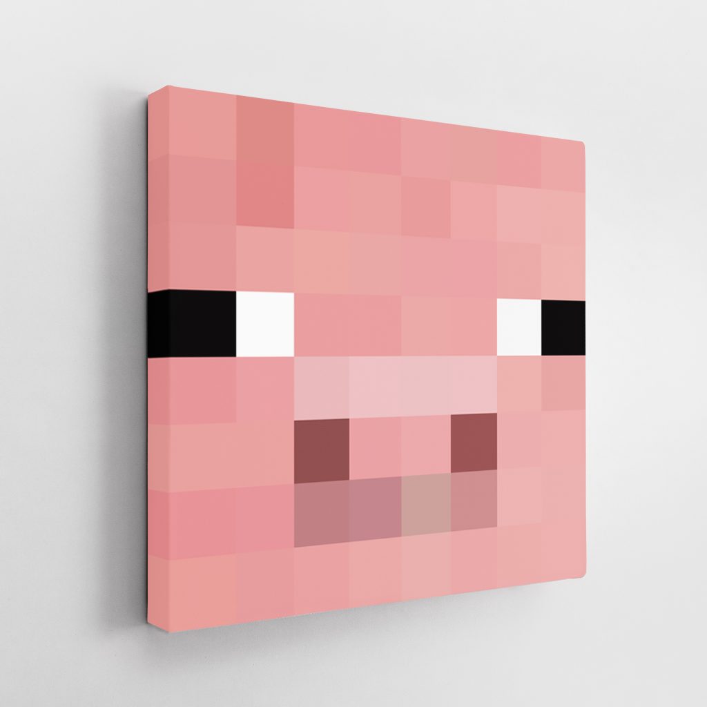 minecraft-pig-pics-on-canvas