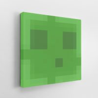 Minecraft Slime Face Canvas