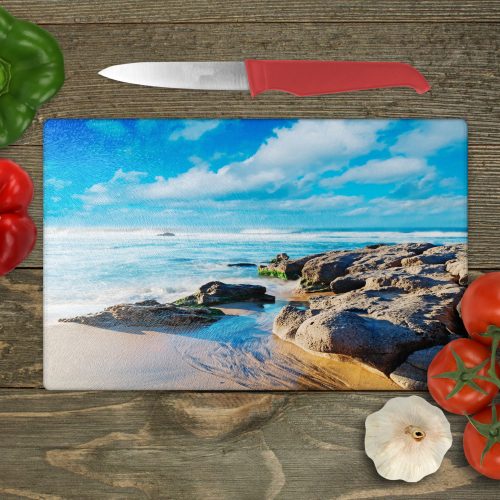 Personalised Glass Chopping Board Pics on Canvas