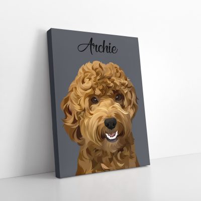 Personalised Pet Portrait Canvas