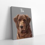 Personalised Pet Portrait Canvas