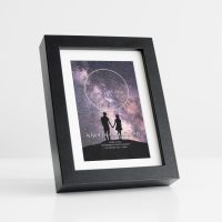 Star Map Black Frame