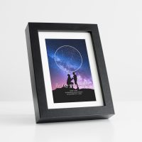 Star Map Black Frame