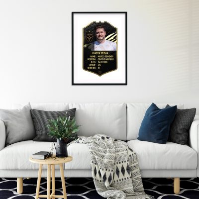 Personalised FIFA Card Design #2 Black Frame