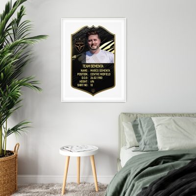Personalised FIFA Card Design White Frame