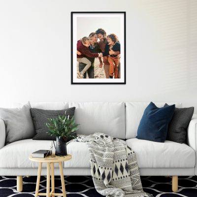 Your Photo Printed onto Black Picture Frame