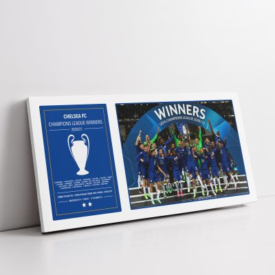 Chelsea Champions League 20/21 Collage Canvas