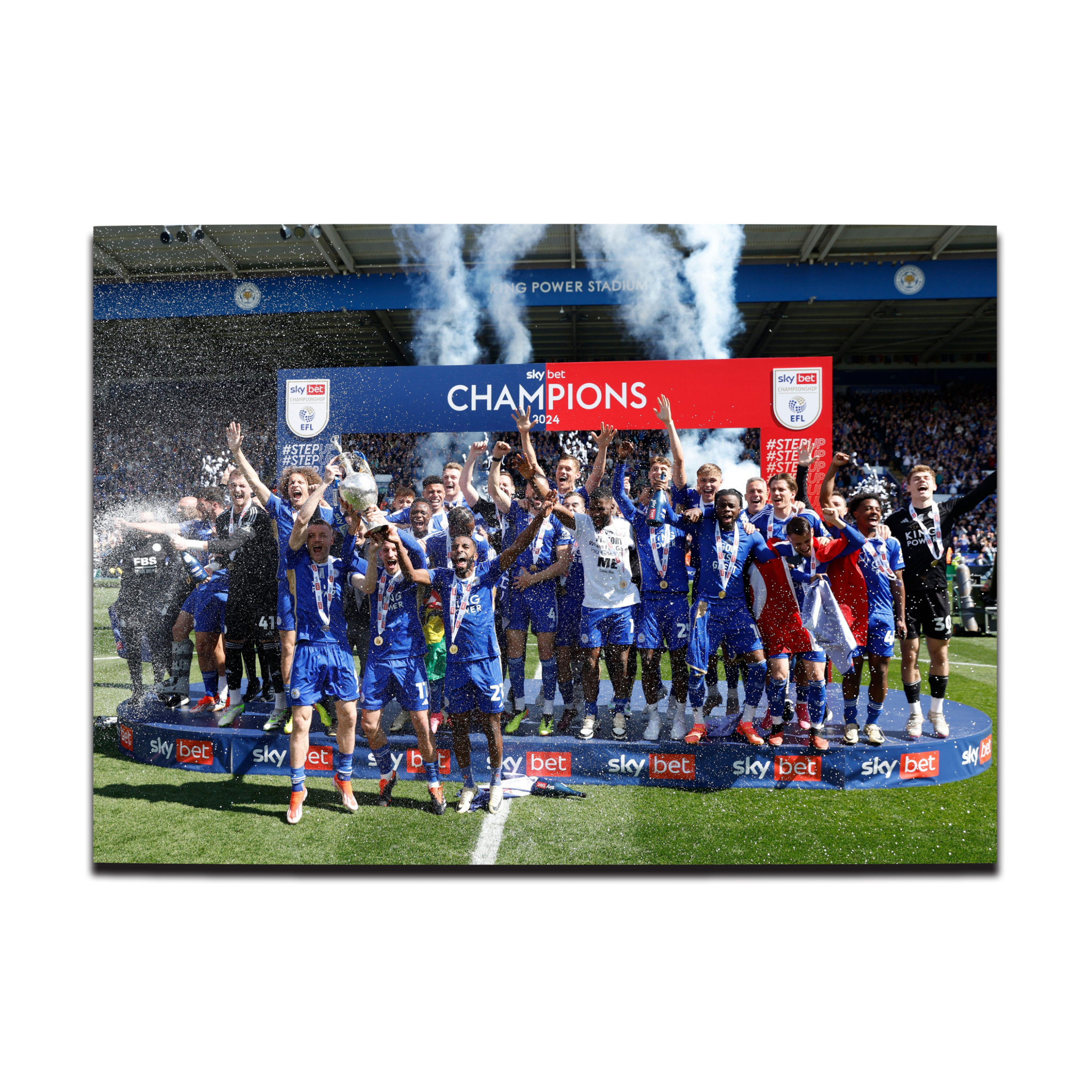 Leicester City Championship Winners 23/24 Photo Print