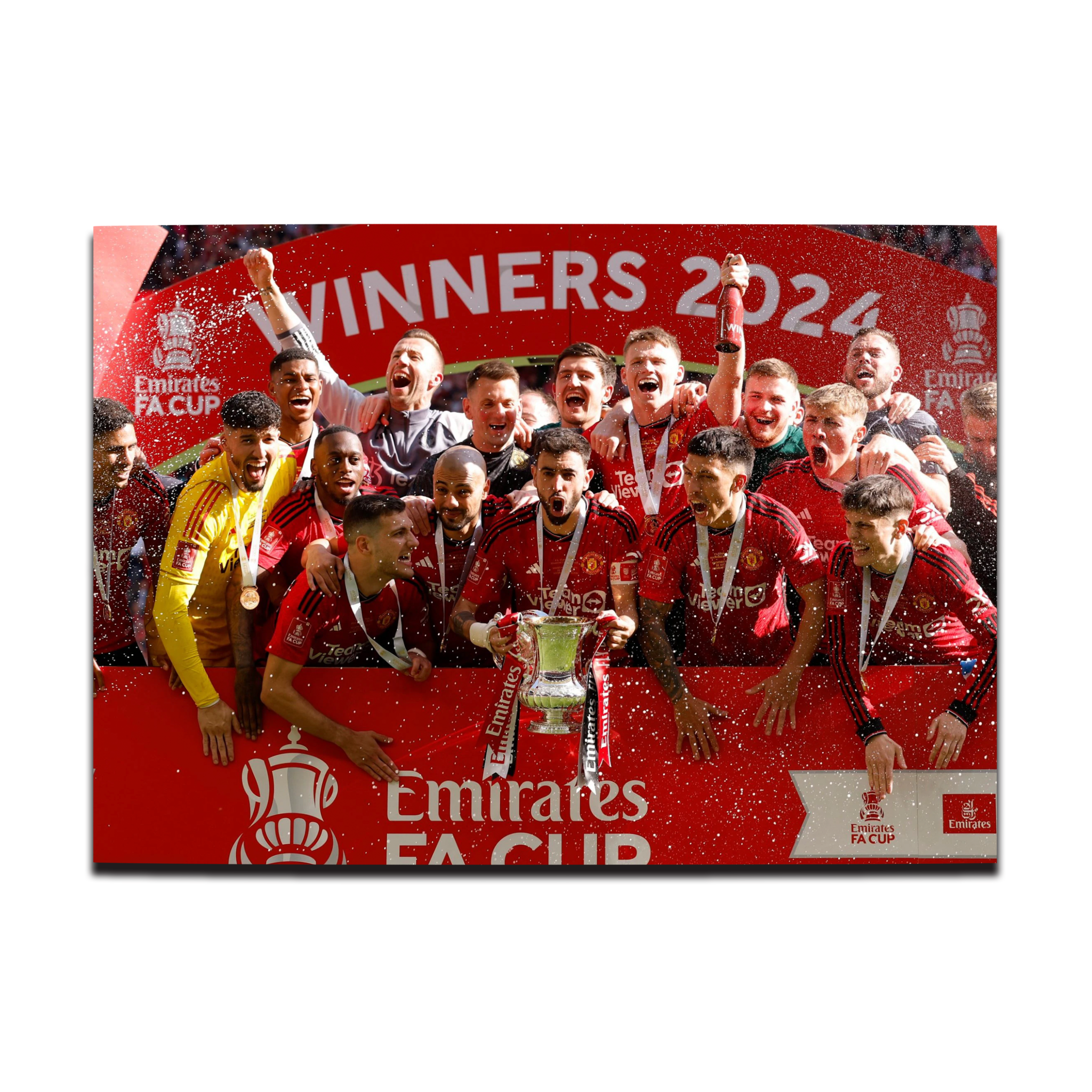 Manchester United FA Cup Winners 22/23 Photo Print, Manchester United Gift, ,Man United Present Ideas