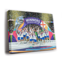 England Women's Euro Winners 24/25 Canvas